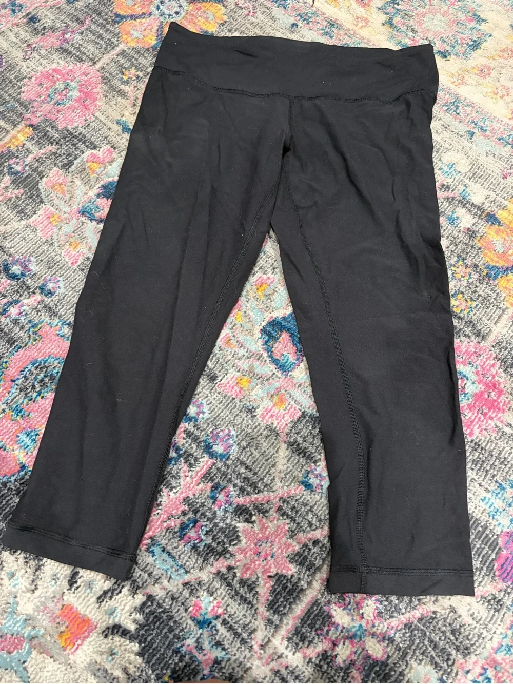 lululemon athletica Black reversible Leggings BARN soulcycle Hamptons size 10